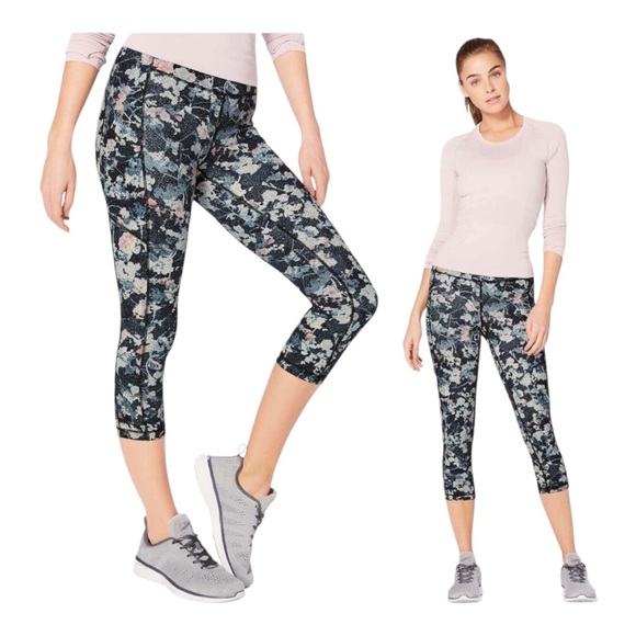 lululemon athletica Pants - Lululemon Spring Bloom Spring Up Crop Leggings Size 10